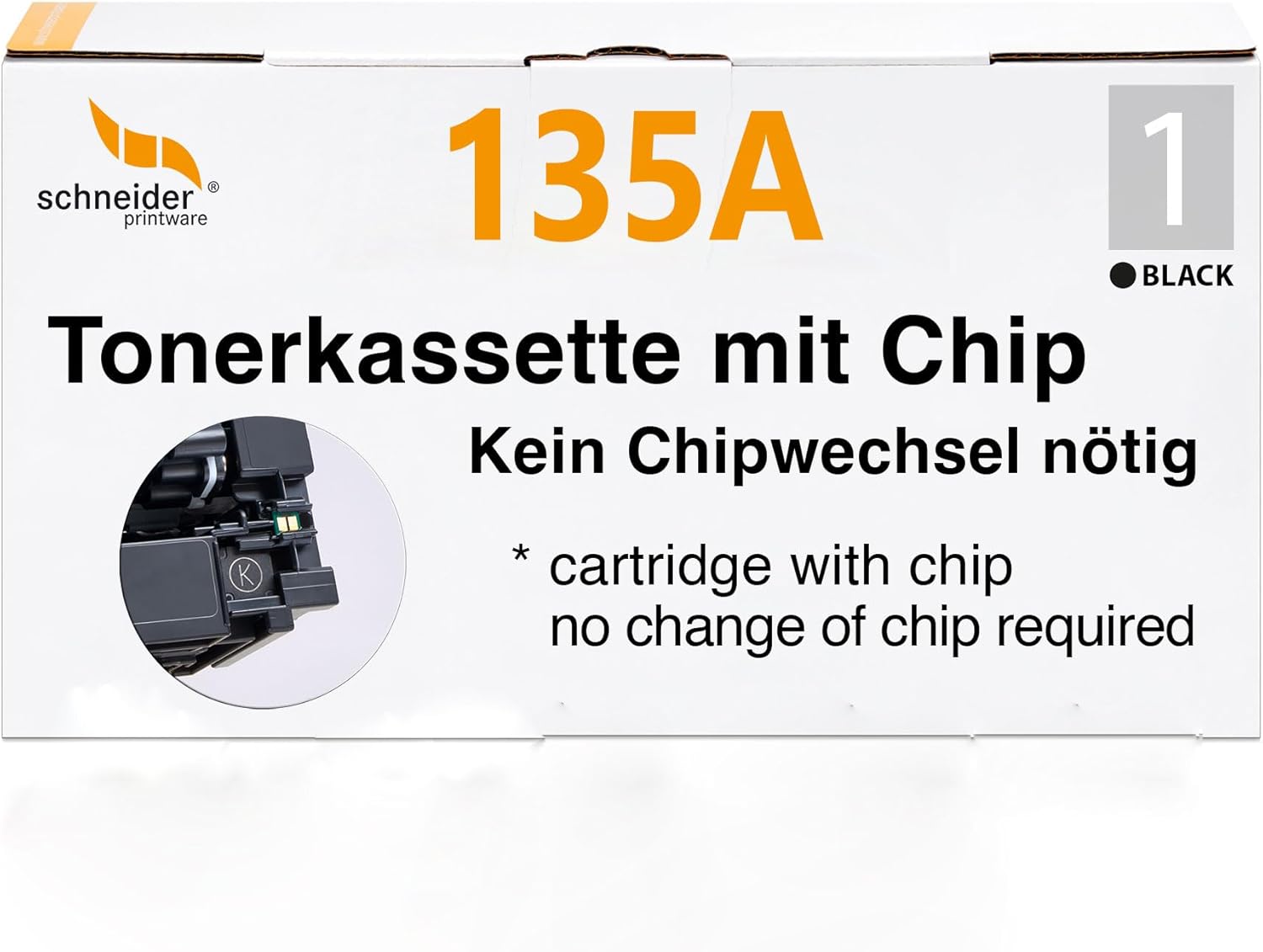 Recycelter HP 135A (W1350A) Toner mit Original-Chip, kompatibel mit HP LaserJet Druckern